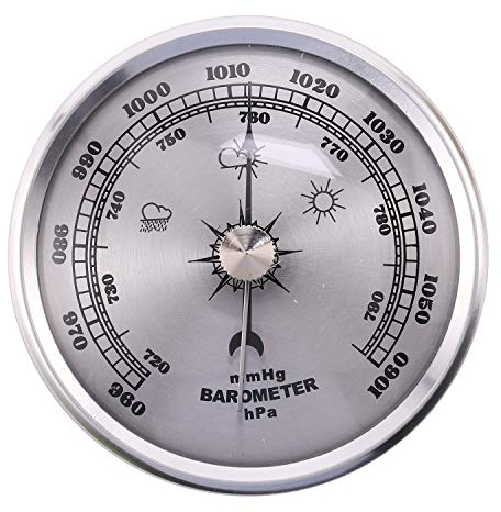 Josenidny Medidor de presión de metal barómetro de pared atmosférico multifunción termómetro higrómetro portátil