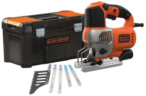 Scie sauteuse pendulaire filaire - BLACK & DECKER - BES610KA5-QS - 650 W + 5 Lames