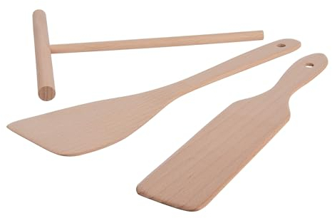 GRÄWE Crêpes - Set di 3 pezzi per crêpes, spatola per padella, spargapasta per frittelle e crepes