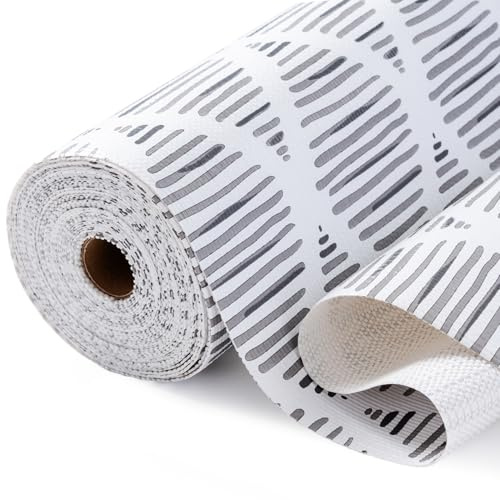 CLENAT Drawer and Shelf Liner for Kitchen Cabinets, Non-Adhesive Strong Grip Thickened Cabinet Liners for Shelves, Non-Slip Mats Shelving Paper Protect Cupboard, Dresser, Pantry | Gray, 11.8 x 10FT
