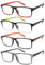 acavefox Lesebrille 4 Pack Herren Blaue Licht Blockieren Anti UV Brillen mit dem breiten rahmen eines Komfortabel Lesehilfe Sehstärke 2,75