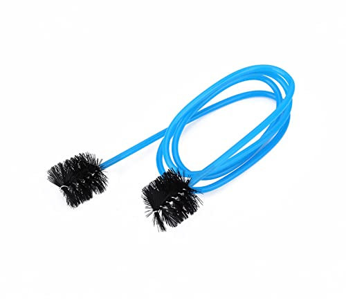 SPYMINNPOO Set Spazzole per Pulizia Tromba, 3 Spazzole per Bocchino e Panno per Pulizia Valvole Prolunga Flessibile in Plastica per la Manutenzione della Tromba
