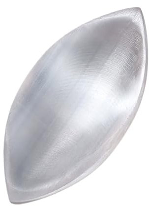 Poludatly Cuenco de selenita | Placa de selenita para Carga de Cristales | Accesorios de meditación para Limpieza de oración, curación de Altar, Manchas