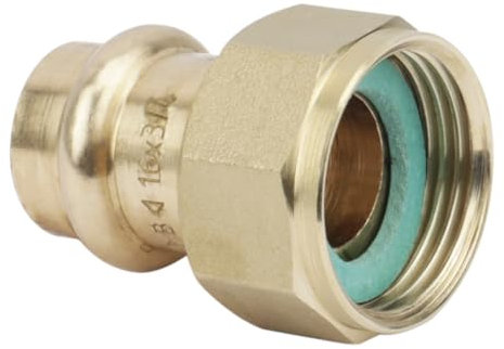 BOUTTÉ – Union femelle à écrou mobile à sertir pour tube cuivre, cuivre haute qualité, plomberie et chauffage, montage rapide et étanchéité fiable (Ø16 F.20x27)