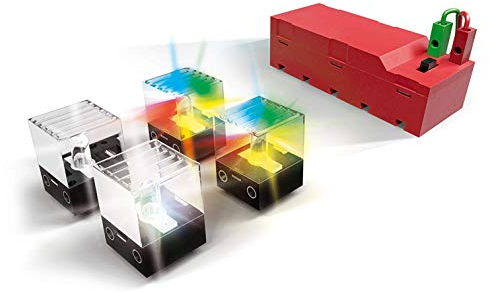 fischertechnik LED Set 533877 – Ergänzungsset mit 2 Rainbow-LEDs und 2 weißen LEDs, für aufregende Lichteffekte
