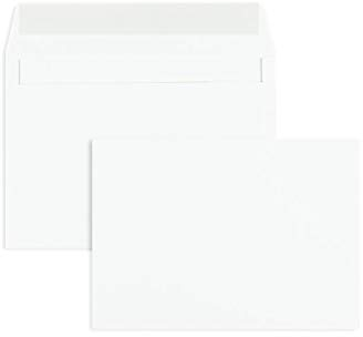 100 Stück, Briefumschläge, DIN B6, Haftklebung mit Abziehstreifen, Gerade Klappe, 120 g/qm Offset, Ohne Fenster, Weiß, Blanke Briefhüllen