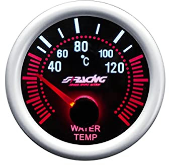 SIMONI RACING WT/A Indicatore Elettrico di Temperatura Acqua, Sfondo Nero