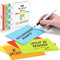 2DOBOARD Beschreibbare Magnete groß 15 x 10 cm für Kanban Board oder Scrum Tafel - 25 Stück - Magnet etiketten beschreibbar für Whiteboard - Magnete zum beschriften - Magnetic Notes (Mix 5 Farben)