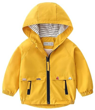 Volunboy Bébé Garçon Veste à Capuche, Enfant Poche Zippée Automne Blousons Manteau