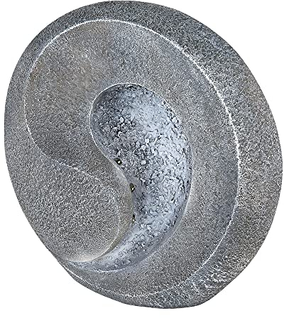 Solarleuchten Steinoptik für Außen Gartenskulptur für Außen Solarlicht Außen wetterfest, grau, Akku, LED warmweiß, LxBxH 29,5x11x29 cm