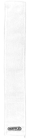 Battle Football Streamer Towel, Thin Sports Towel, Dries Hands & Football Accessories (White)
