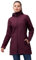 33,000ft Femme Veste Softshell Imperméable Longue Légère Jacket À Capuche Veste de pluie softshell Blouson Coupe Vent pour Activites En Exterieur Course à pied Randonnée Rouge framboise L