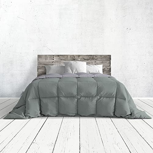 Italian Bed Linen Romantic Summer Quilt, Plain, Romantic, Grey/Silver, 260 x 260 cm