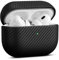 Haobobro [Karbonfaser Textur] Leder Hülle für AirPods Pro 2. Generation - Handgefertigt AirPods Pro 2 Ledercase - Stoßfest AirPods Pro 2 Leather Case - AirPods Pro 2 Schutzhülle Lederhülle - Schwarz