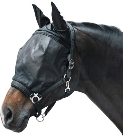 Waldhausen Flugmask premium med hölster, med öronskydd, svart, SH