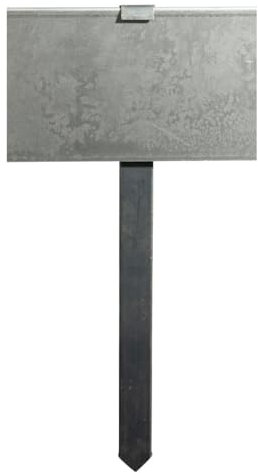 Garmix Lot de 10 piquets de 45 cm pour bordure de parterre en acier Corten