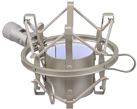 Mipcase Soporte Para Micrófono De Condensador Aleación Antivibración Soporte De Almacenamiento Para Micrófono Para Pc