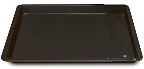 FORMEGOLOSE™, Teglia rettangolare estensibile 33x38/52 cm, Acciaio con rivestimento antiaderente, Nero
