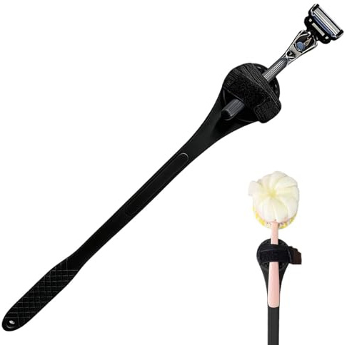Back Razor with Long Handle - Flexible Multifunctional Tool - Back Razor Replacement Long Handle | For Adults, Seniors, Husbands, Friends, Before Training, Before Swimming, Summer