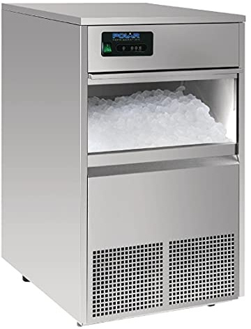 Polar GL192 G-Series 260W Under Counter Commercial Bullet Ice Machine 50kg Output / 10kg Storage | Auto Fill | Stainless Steel
