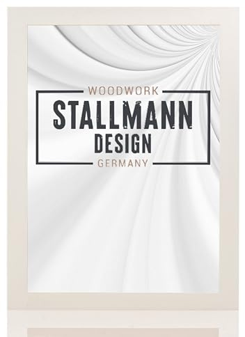 Stallmann Design 'New Modern' Bilderrahmen 40 x 80 cm | Farbe: Weiß | eleganter Frame für Ihre Fotos und Motive