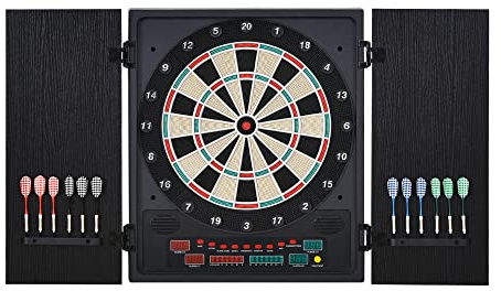 HOMCOM Electronic Dartboard Set 27 Games Modes 202 Variations 12 Darts