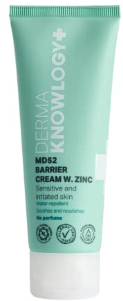 DermaKnowlogy MD52 Zink Cream | Zinksalbe Ohne Parfüm | Wundsalbe Für Gereizte & Strapazierte Haut | Schützt, Beruhigt & Regeneriert, Allergiker Zertifiziert | Für Kinder & Erwachsene | 75ML