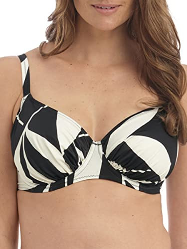 Fantasie ILE De Re Gathered Full Cup Bikini Top & Cream Black Cream Black 34F