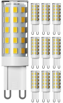 ledscom.de 10x G9 LED Leuchtmittel, warmweiß (2800 K), 3,5 W, 485lm, 3-Stufen-Dimmer