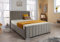 Wing Panel Ottoman Storage Bed (Gas Lift), Sleep Factorys Madison Grey Plush Velvet Upholstered Bed Frame - 6ft Super King (180 x 200 cm)