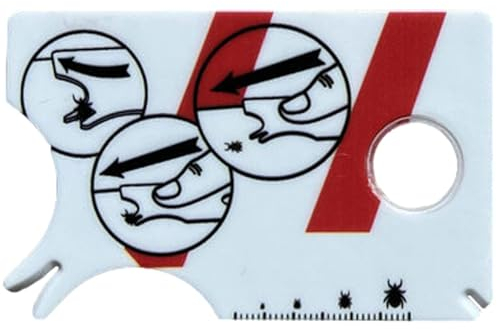 Generisch Zeckenkarte, Zeckenkarte Für Menschen, Mit Lupe, Schnell Und Sanft Zecken Vom Haustier Oder Menschen Entfernen Kinder Hunde Katzen