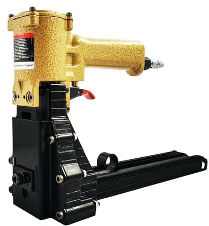 XDTKJDZ Grapadora Neumática para Cajas De Cartón, Grapadora Manual para Cerrar Cajas De Cartón, Diámetro del Tubo De Entrada De Aire De 5 X 8 Mm, para Armarios, Paneles, Trabajos Manuales Y Montaje