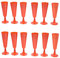 Set 12 calici fluit rossi in plastica rigidi monouso bicchiere da Spumante champagne per feste party