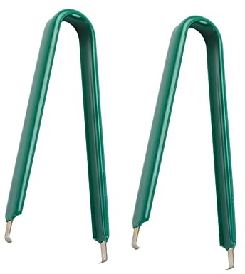 VILLCASE Extracteurs de Touches en Acier et Plastique pour Clavier Mécanique Lot de 2 pour Retirer Les Switches et Composants PCB Vert, Outil Pratique Rapidement