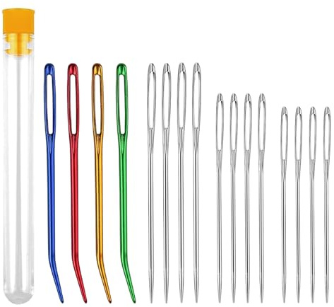 16 PCS Darning Needles for Wool, Tapestry Needle, Crochet Needle, Large Eye Blunt Darning Needles for Wool, Yarn Needle for Crochet, for Crochet DIY Crafts