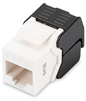 Módulo Keystone DIGITUS - Cat-6 - No apantallado - RJ45 - Clase E - 250 MHz - 1GBase-T - Herramienta de montaje Libre - Blanco