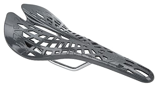 Sella Per Bici da Strada in Carbonio Sella Per Mountain Bike, Sella Leggera E Lucida in Fibra di Carbonio Completa, Sella Per Bicicletta Ultraleggera con Curve Scivolose, Per Sedile Per Bici da Strada