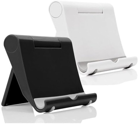 OIGWBPH 2pcs Handyhalter klappbarer und Verstellbarer Handyhaltertisch kompatibel mit Tablets und Anderen Smartphones