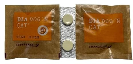 Herbagarten DIA DOG'N CAT Combi: 2 compresse per diarrea + 2 compresse per cani, sverminazione naturale (Inp)