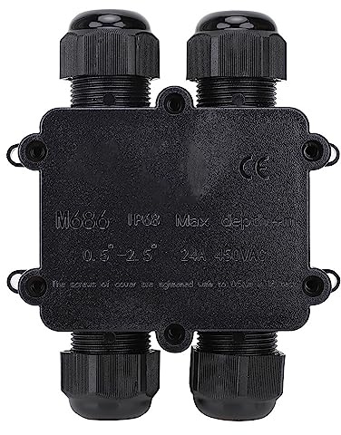 Plast Junction Box M686 IP68 Outdoor 4 -Way H Type Electrical Cable Connector - Hållbar, Dammtät, Brandhämmande, Skyddad, för Belysning och Utomhusutrustning
