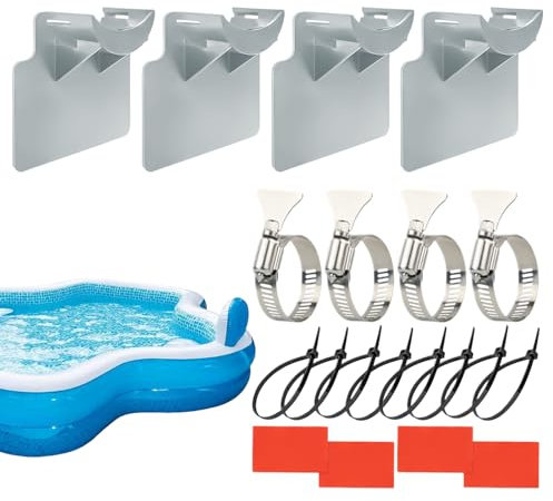 Zuasdvnk Supporto per Tubo Piscina,per Tubo con Supporto Regolabile | Versatile Per Manutenzione Idrica Efficiente, Previene Abbassamenti E Flussi Instabili