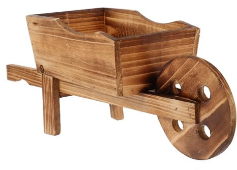 Garneck Blumenkarren Blumentopf 46x15,5x19cm Für Sukkulenten Innen Außen Dekorativer Schubkarren Pflanzkübel Multifunktional