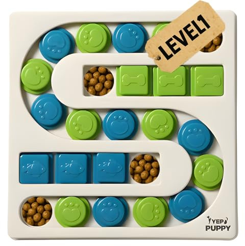 YEPPUPPY Intelligenzspielzeug für Hunde Level 1 – Interaktives Schnüffelspielzeug aus BPA-freiem Kunststoff | Lern- & Denkspielzeug für kleine, mittlere & große Hunde Hund Geb