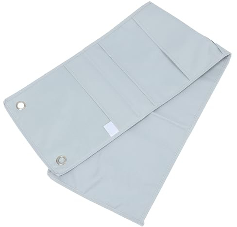 NUOBESTY Bolsa Colgante de Almacenamiento de Libros y Revistas de Tela Oxford Gris Grande 7 Compartimentos, Organizador Práctico para Oficina, Hogar y Escuela, Ahorro de Espacio y Orden