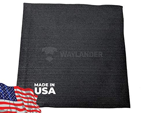 Waylander Carbon Felt Welding Blanket - Made in USA; Flame Retardant Fabric Up to 1800°F; 36” x 36” Easy to Cut Fire Proof Mat for Versatility – Glass Blowing, Auto Body Repair, Camp and Wood Stoves