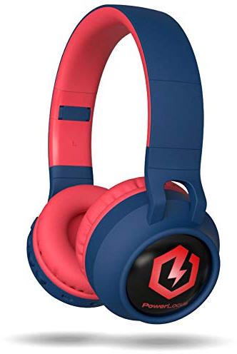 PowerLocus Kinderkopfhörer Bluetooth, Kinder Kopfhörer Over-Ear mit 85db Lautstärkebegrenzung LED-licht Faltbare HD Stereo Kopfhörer Kabellose und Kabel, eingebautes Mikrofon für Handy, Tablet,PC,TV