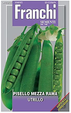 Franchi Sementi di qualità di Piselli Mezza Rama Varietà Utrillo da 200gr