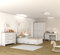 Fabryka Mebli Idźczak Kinderzimmer-Set Kosmo - Bett, Schrank, Wandregal, Kommode, Schreibtisch, Nachttisch - Kleiderschrank - Skandinavischer Stil - Modern Design