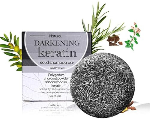 1 paquet de savon anti-gris, brillant gris 2024, nouveau savon noir, savon pour cheveux en bambou naturel, charbon de bambou, savon anti-gris, savon darkening naturel pour la croissance des cheveux