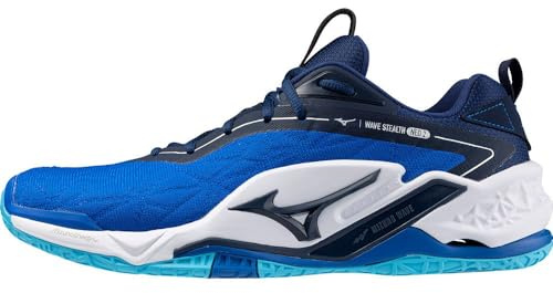 Mizuno Wave Stealth Neo II X1GA240001, Men Handball Shoes, Blue, 44 EU